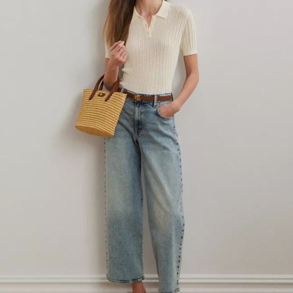 Ralph Lauren Light Blue Wide Leg Jeans